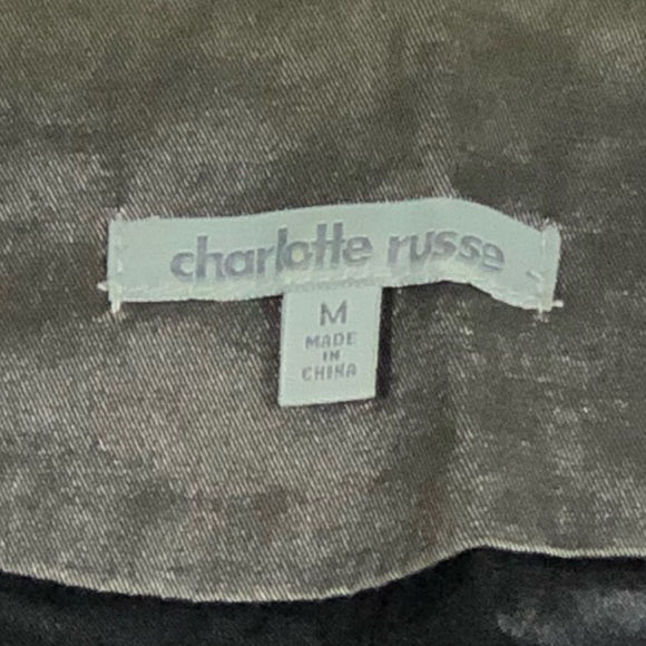 Charlotte Russe Olive Shimmer Vest size Medium - Picture 4 of 8